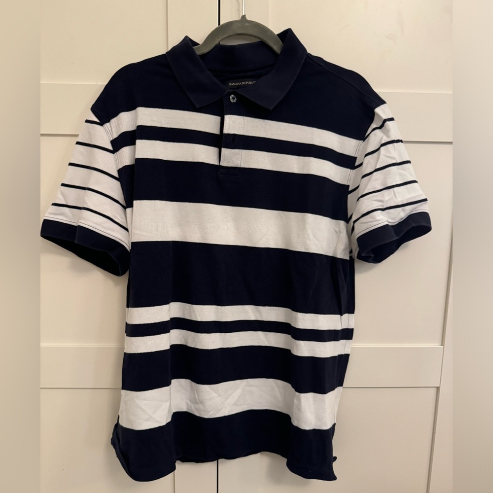 Banana Republic men’s striped polo jersey